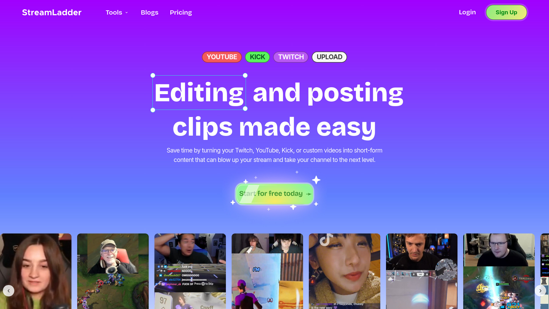 StreamLadder网页截图,StreamLadder网页快照