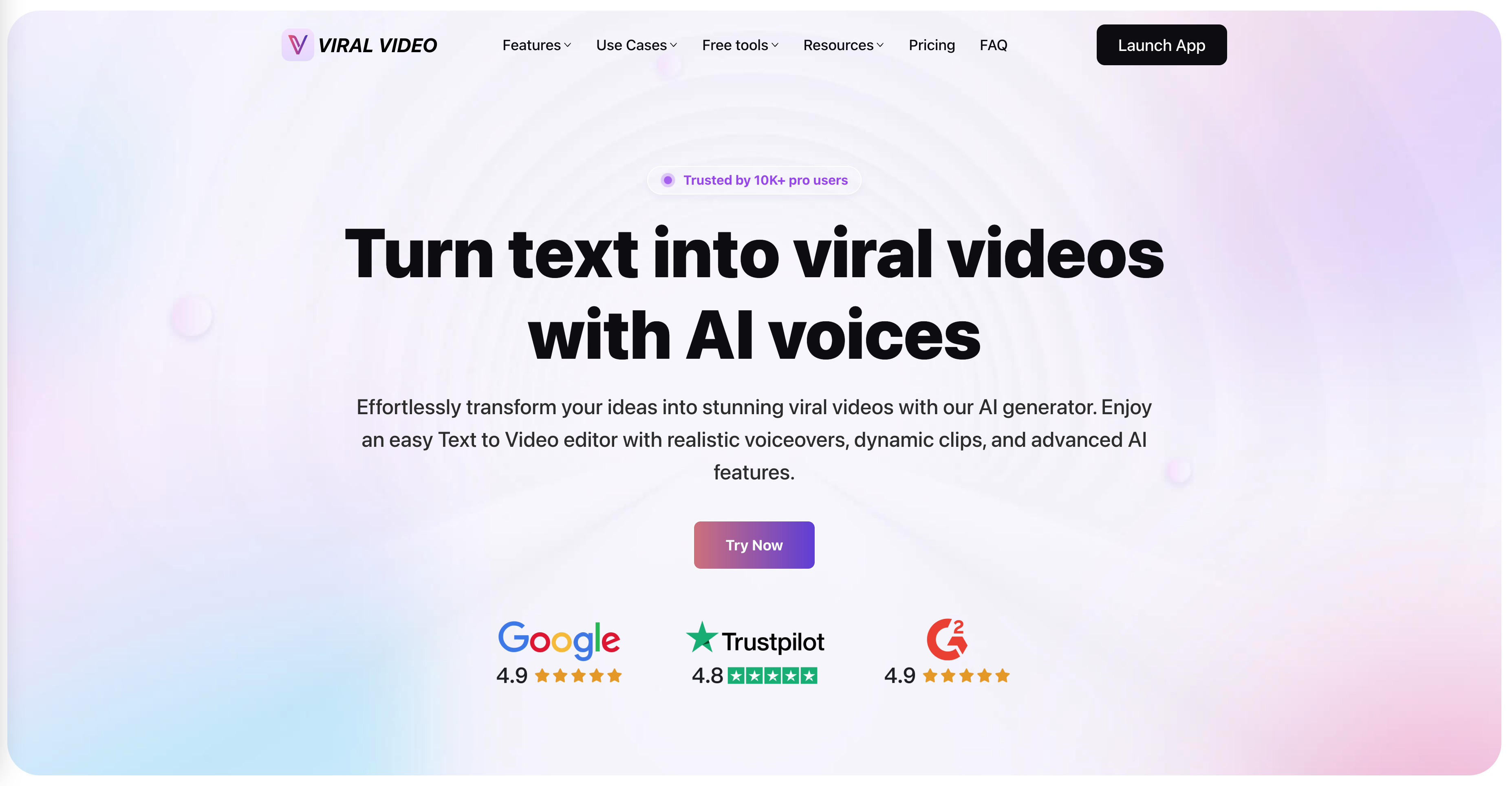 ViralVideo网页截图,ViralVideo网页快照