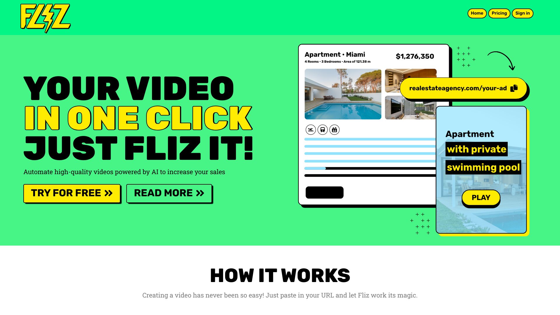 Fliz AI网页截图,Fliz AI网页快照