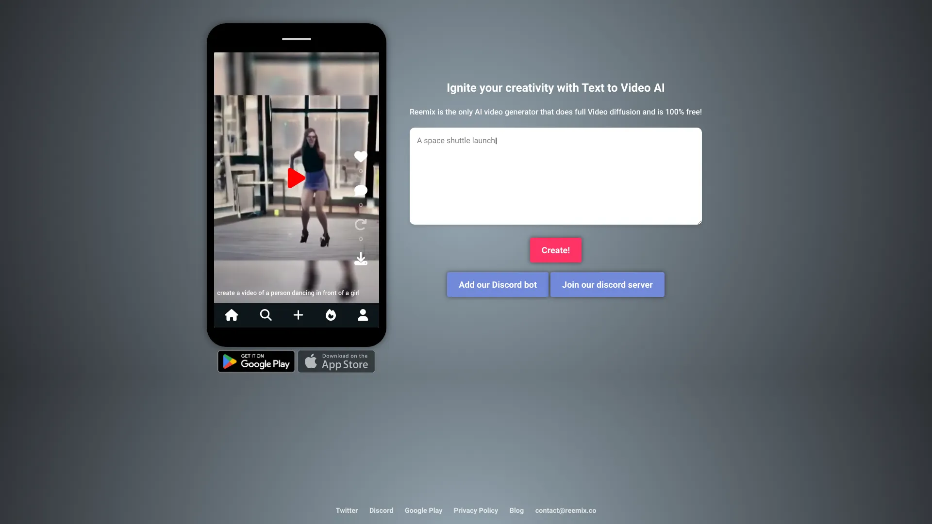 AI-Powered Text-to-Video App网页截图,AI-Powered Text-to-Video App网页快照