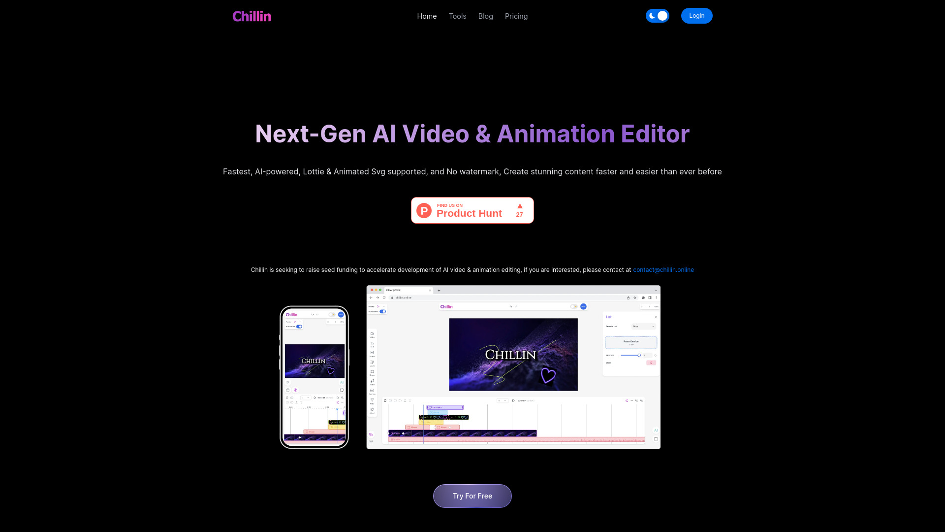 Chillin网页截图,Chillin网页快照