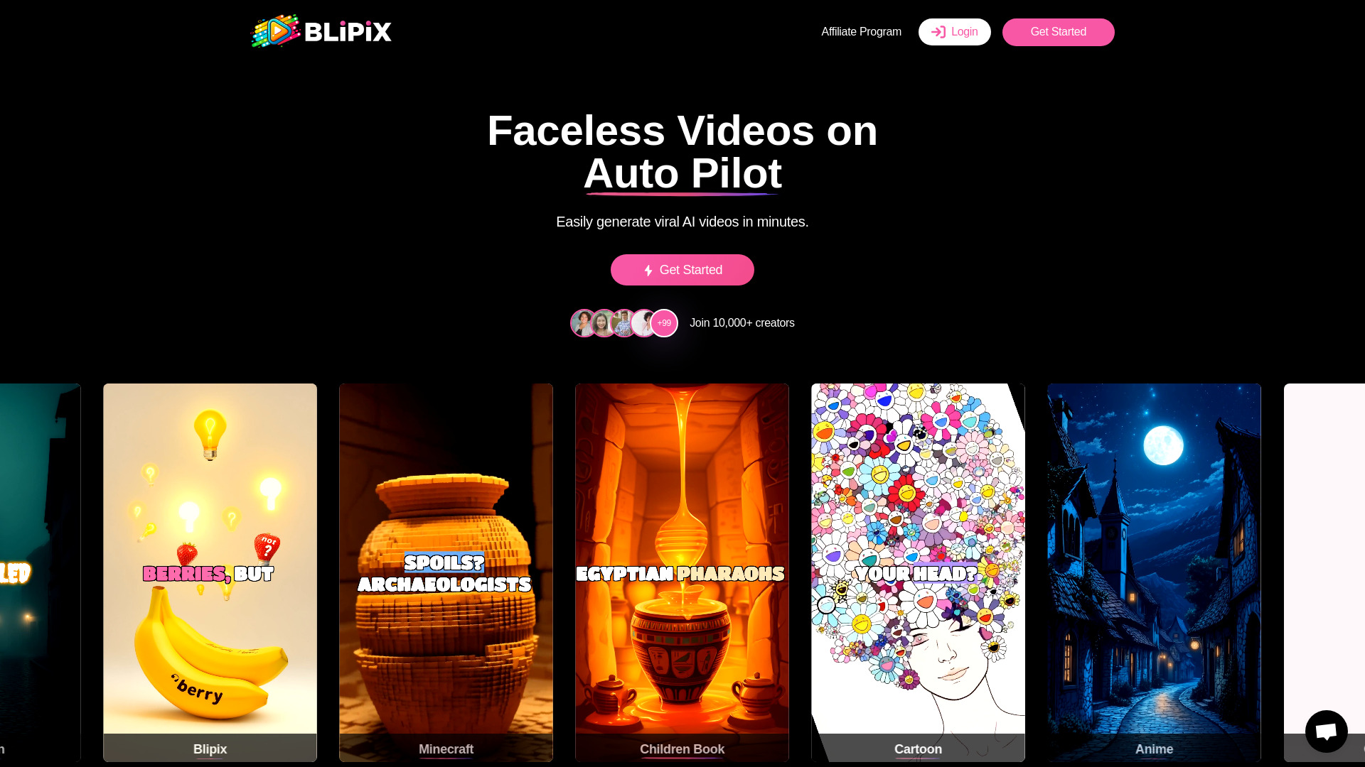 Blipix网页截图,Blipix网页快照