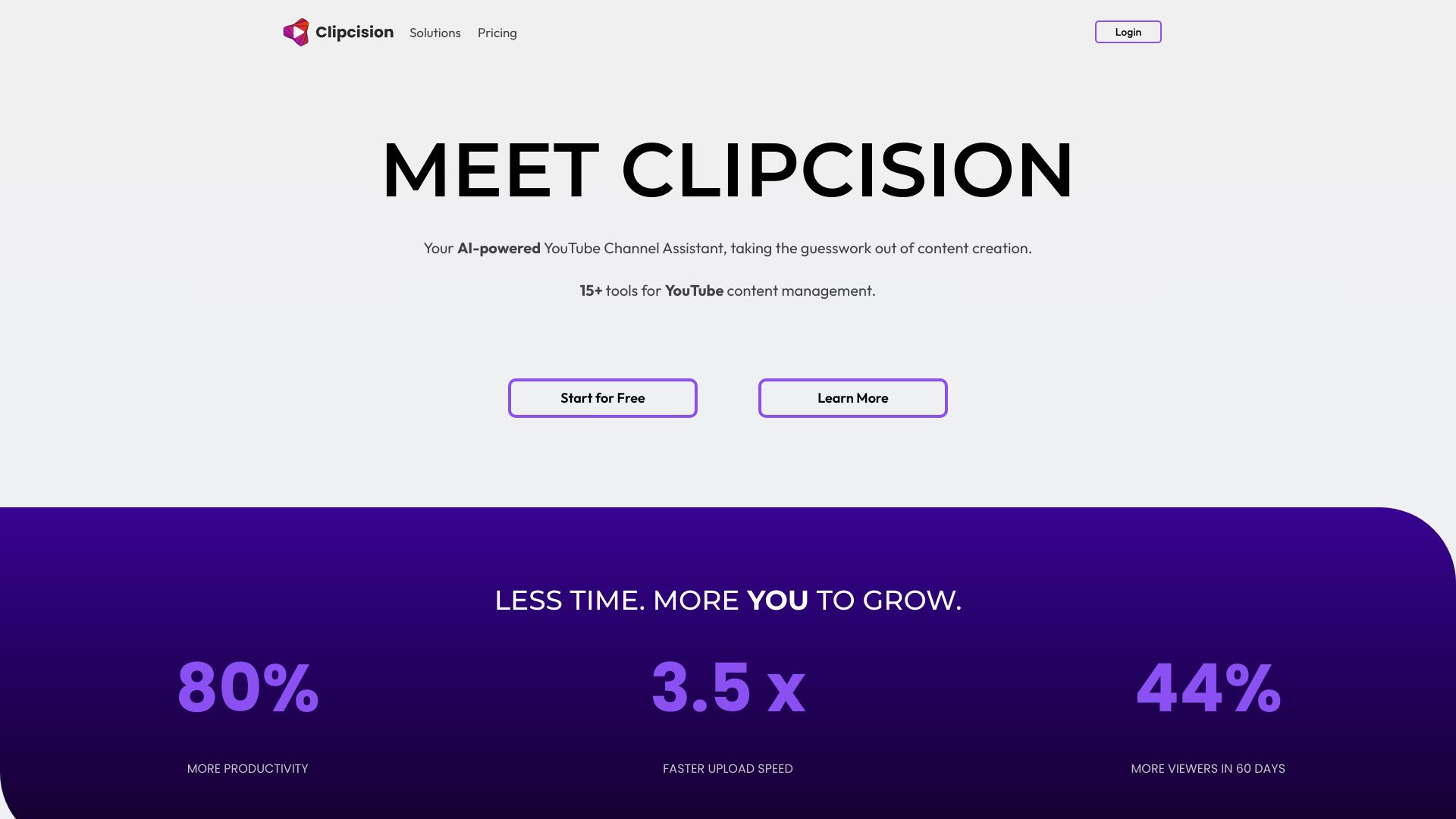 Clipcision: AI YouTube Content Assistant网页截图,Clipcision: AI YouTube Content Assistant网页快照