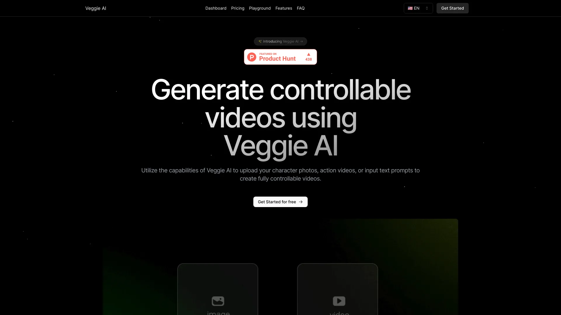 Veggie AI网页截图,Veggie AI网页快照