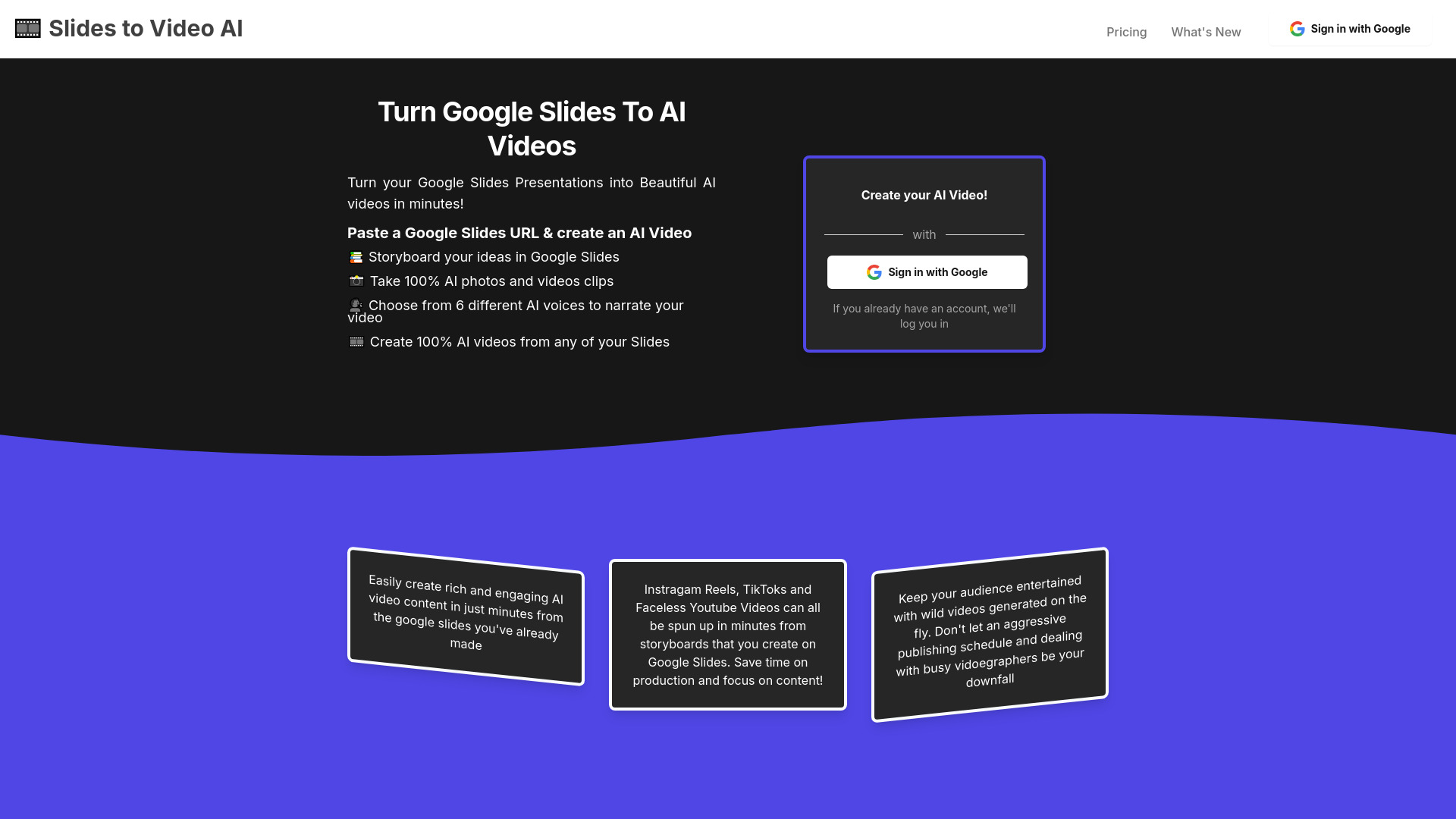 SlidesToVideos.com网页截图,SlidesToVideos.com网页快照