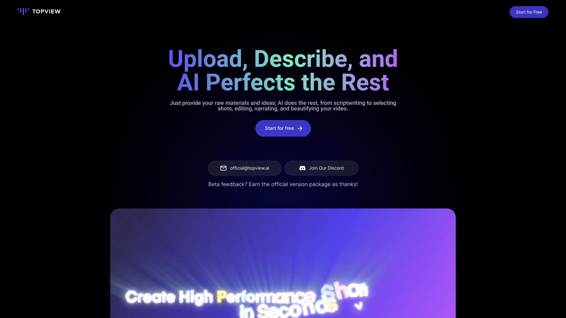 TopView.ai网页截图,TopView.ai网页快照
