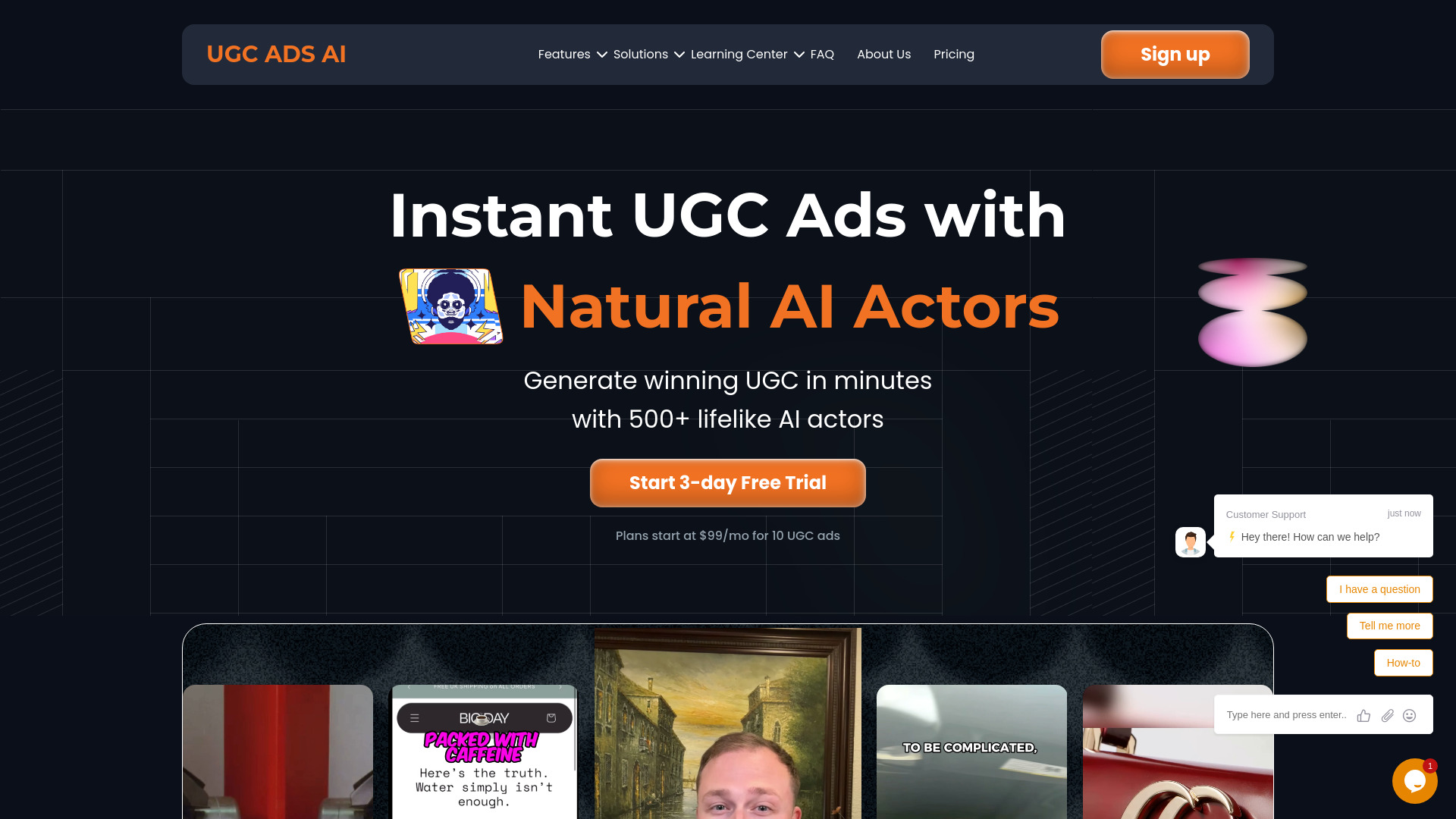 UGC Ads AI网页截图,UGC Ads AI网页快照