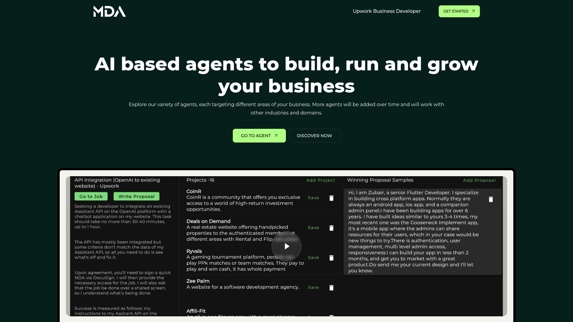 Upwork Business Developer | MyDevAgents网页截图,Upwork Business Developer | MyDevAgents网页快照