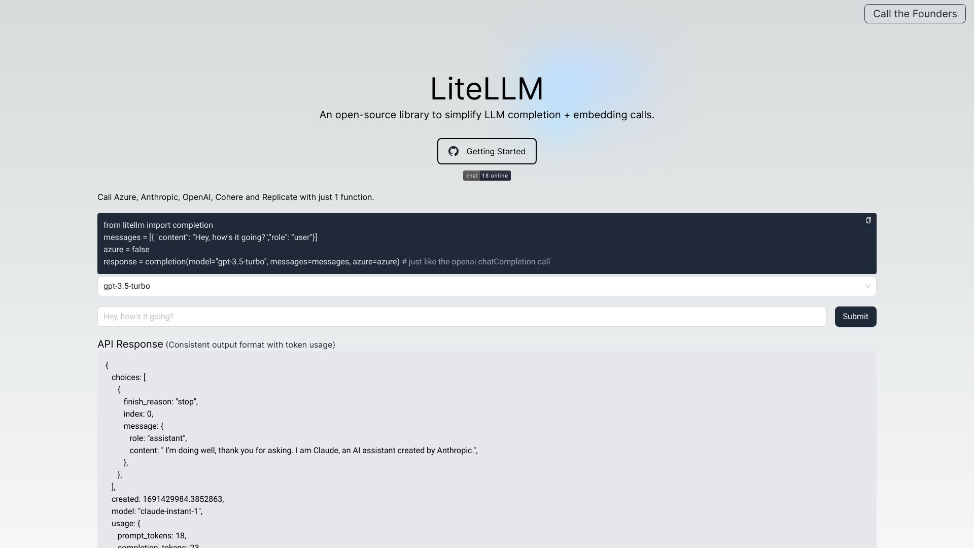liteLLM网页截图,liteLLM网页快照