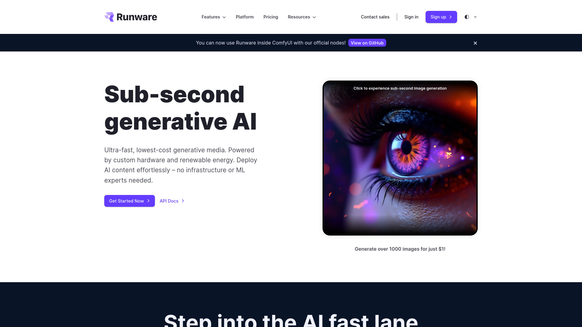 Runware网页截图,Runware网页快照
