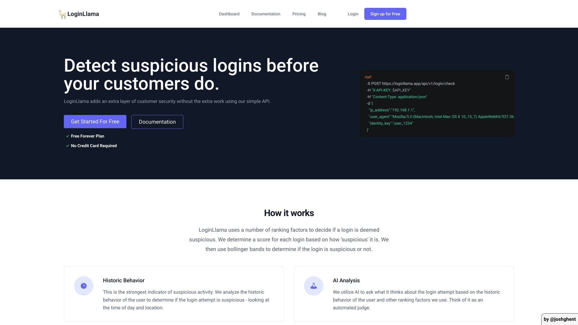 LoginLlama网页截图,LoginLlama网页快照