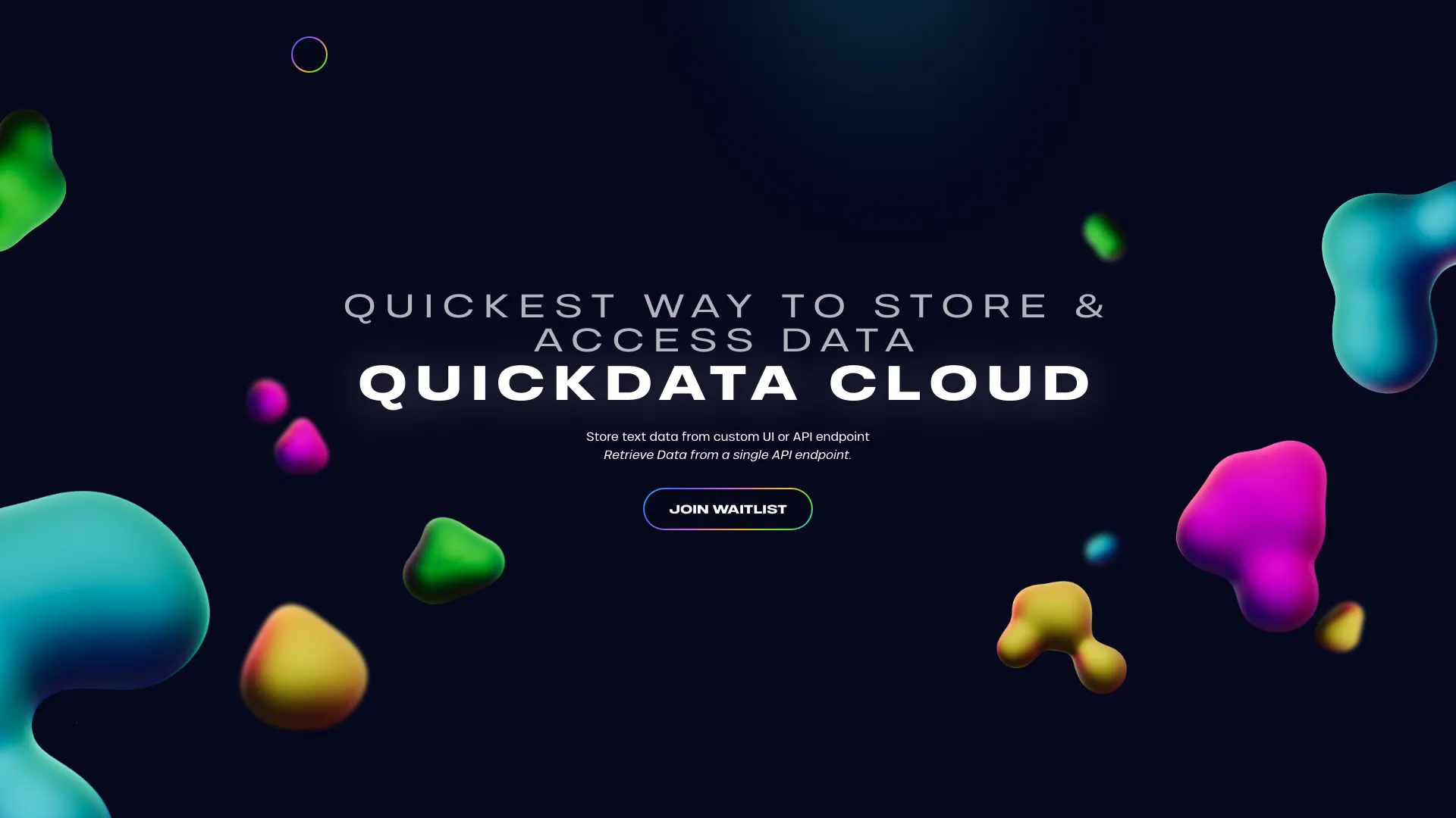 QuickData Cloud网页截图,QuickData Cloud网页快照
