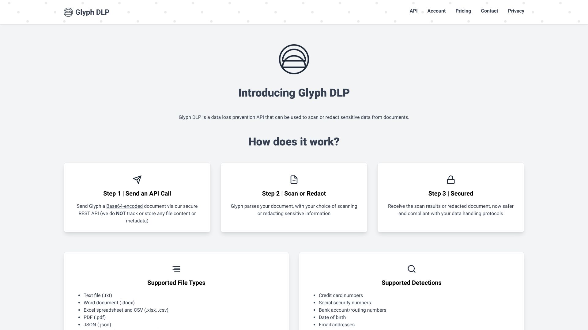 Glyph DLP网页截图,Glyph DLP网页快照