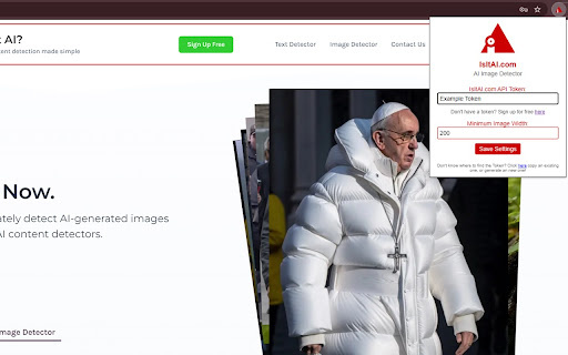 AI Image Detector by IsItAI.com网页截图,AI Image Detector by IsItAI.com网页快照