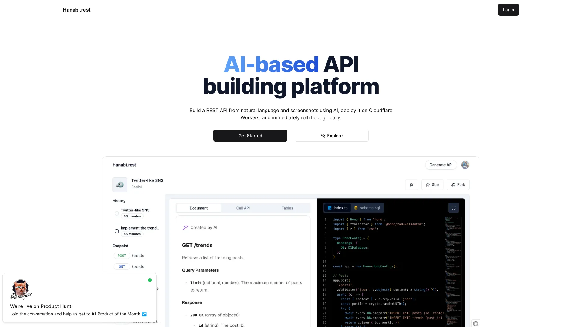 Hanabi.rest网页截图,Hanabi.rest网页快照