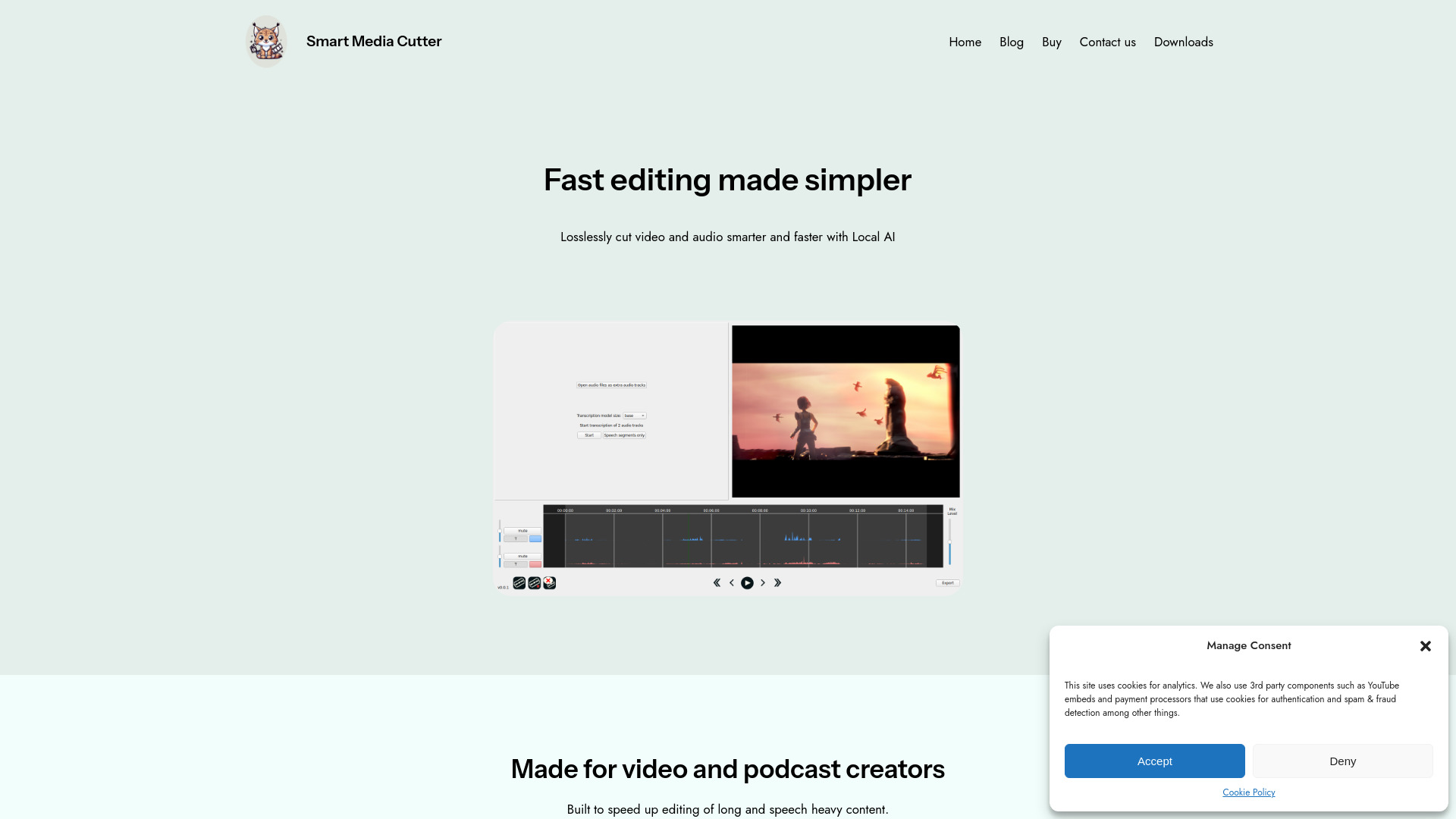 Smart Media Cutter网页截图,Smart Media Cutter网页快照