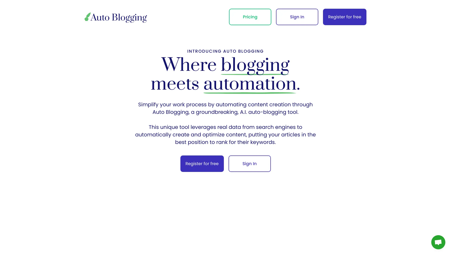 Auto Blogging网页截图,Auto Blogging网页快照