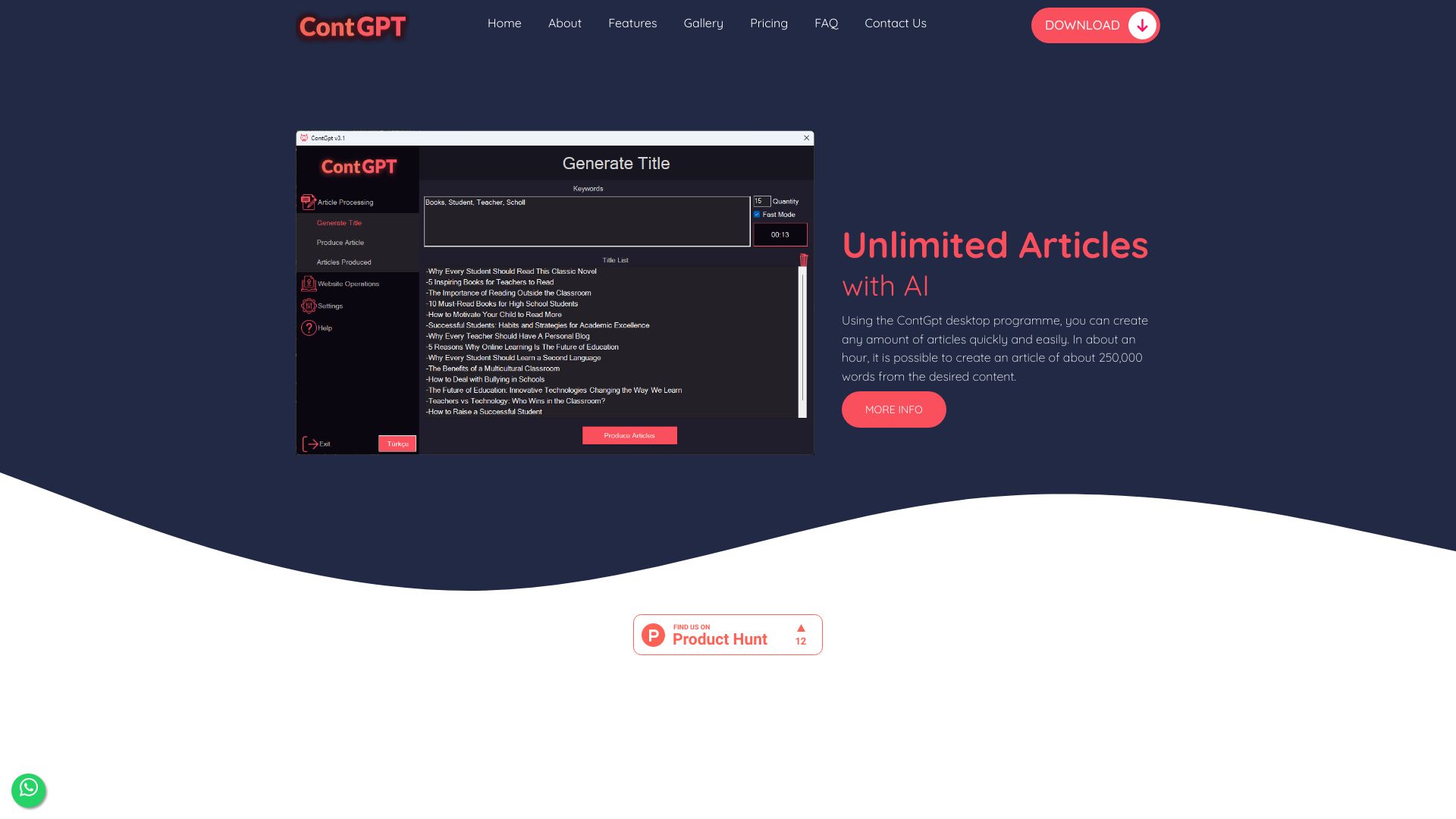 ContGPT网页截图,ContGPT网页快照