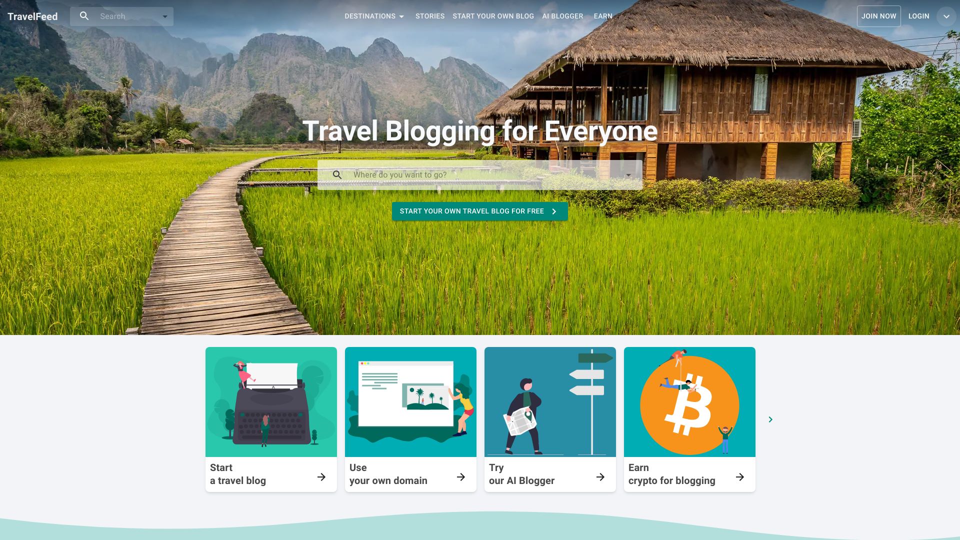 AI Supported Travel Blog Platform网页截图,AI Supported Travel Blog Platform网页快照