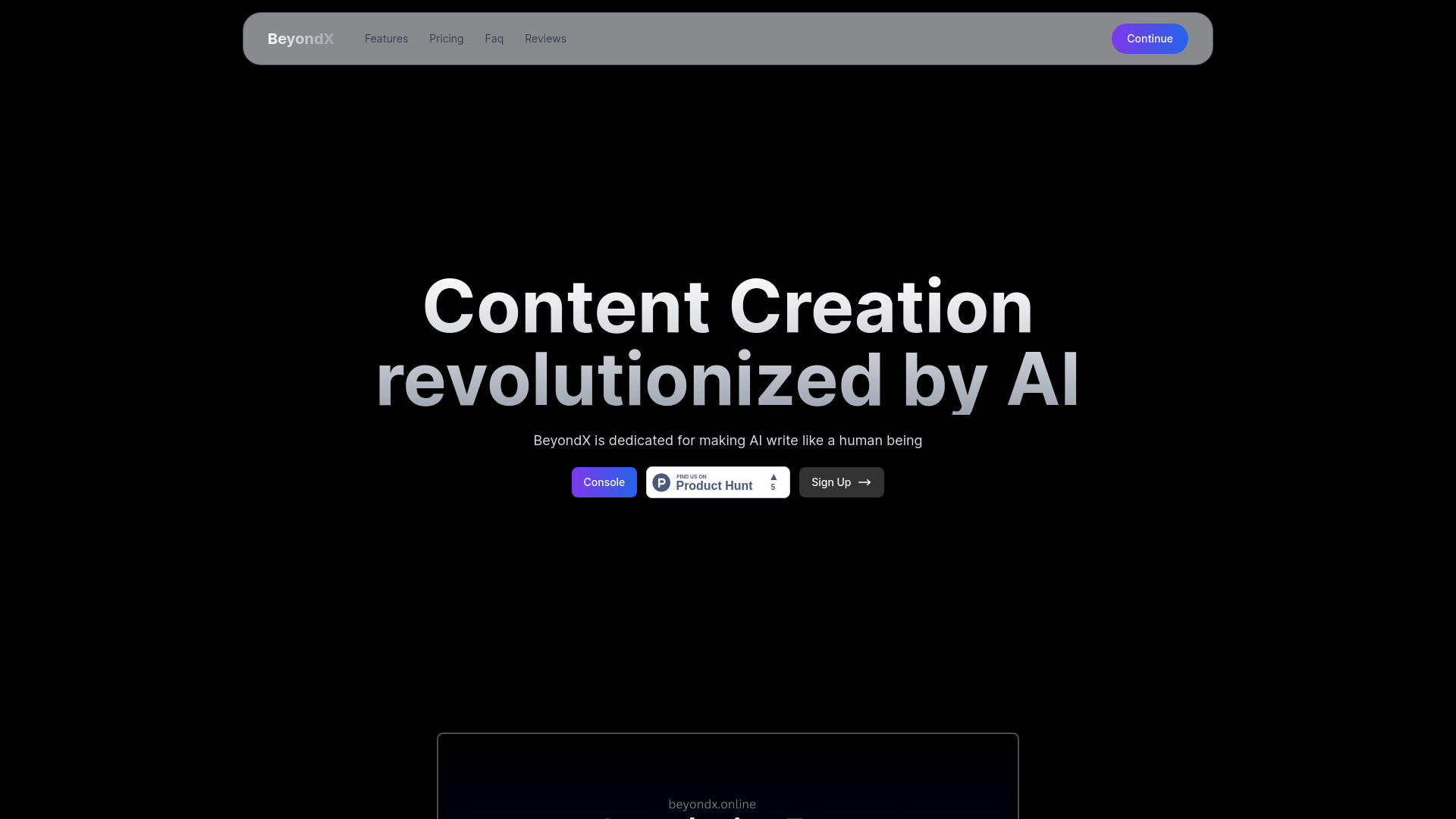 BeyondX网页截图,BeyondX网页快照