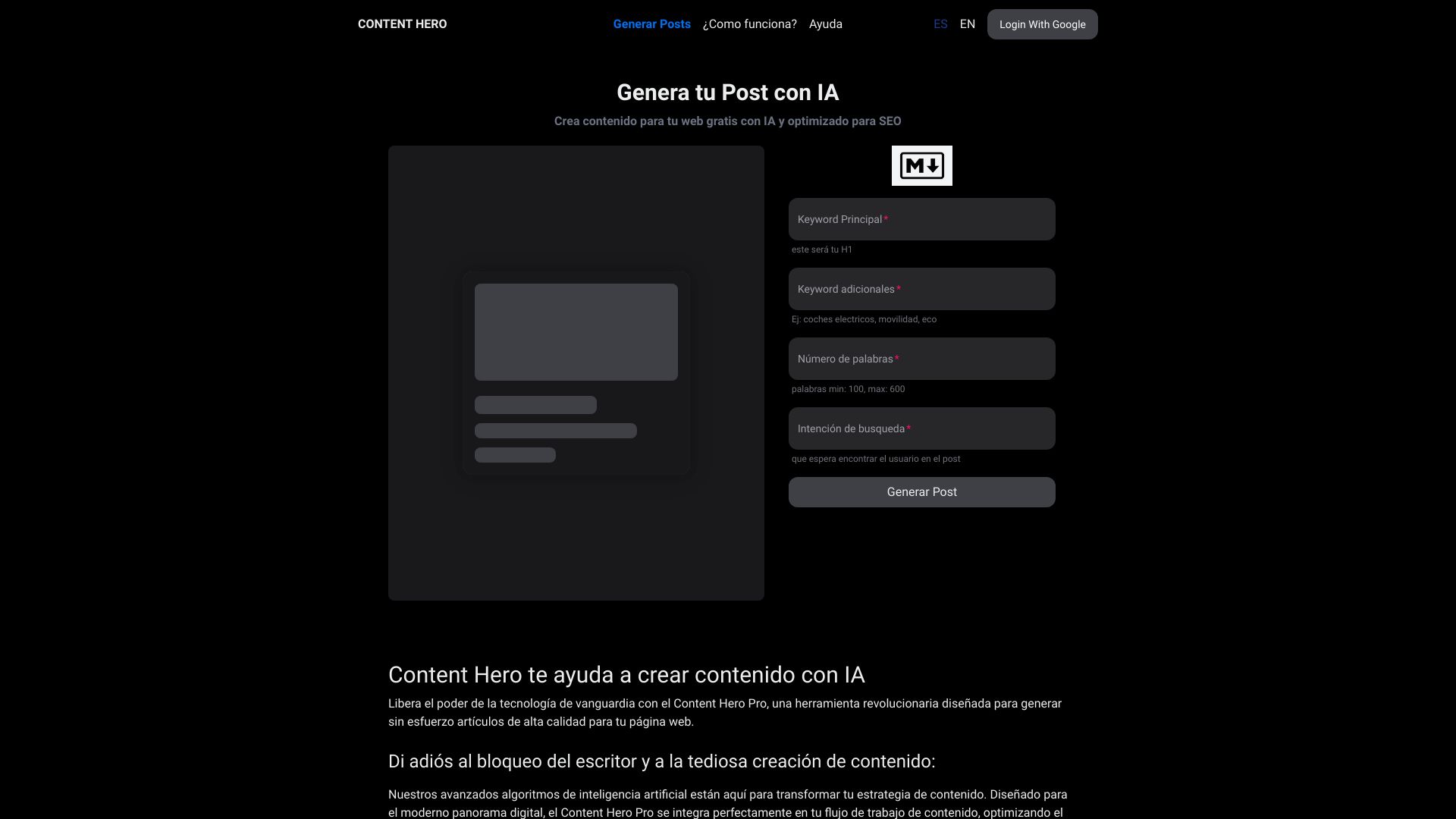 Content Hero网页截图,Content Hero网页快照