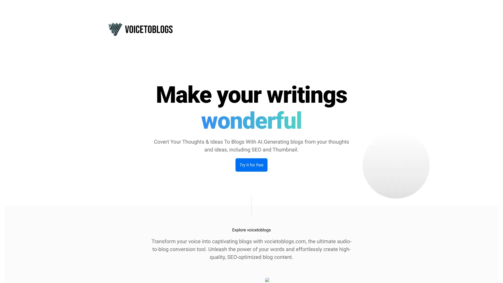 voicetoblogs网页截图,voicetoblogs网页快照
