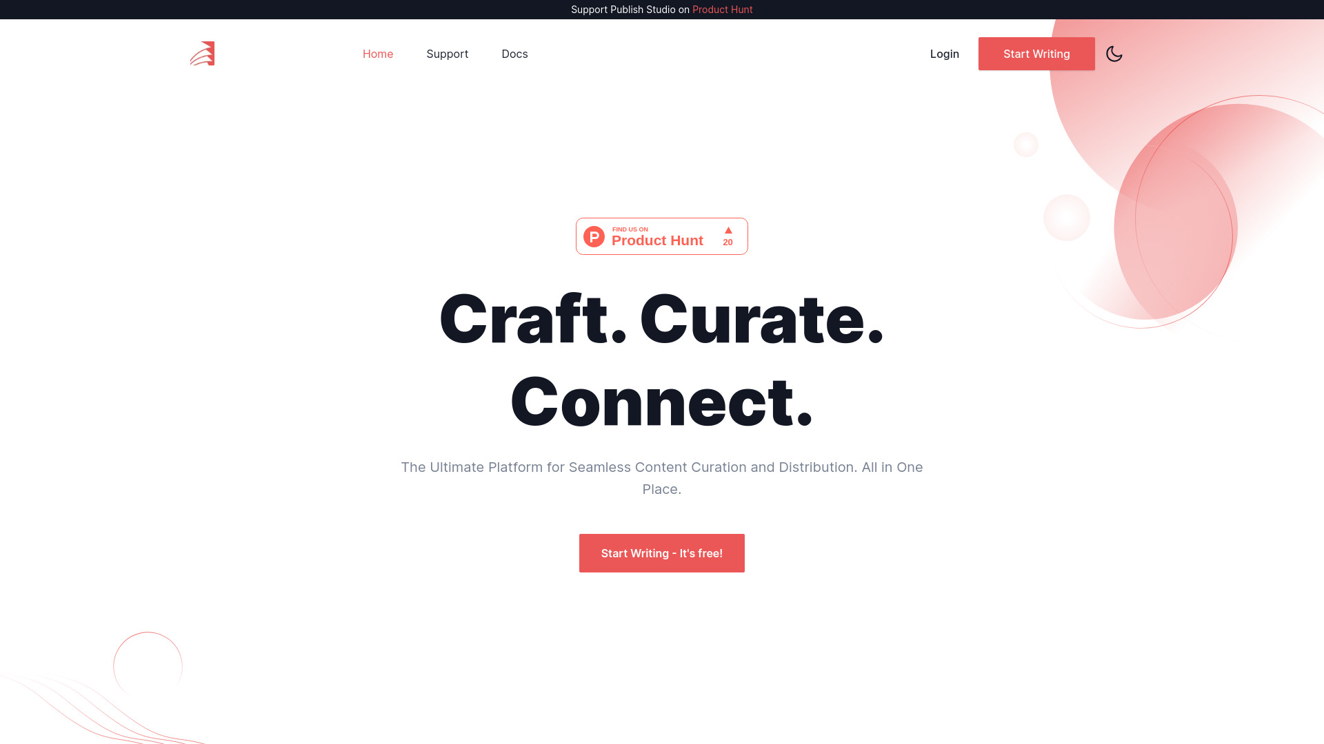 Publish Studio网页截图,Publish Studio网页快照