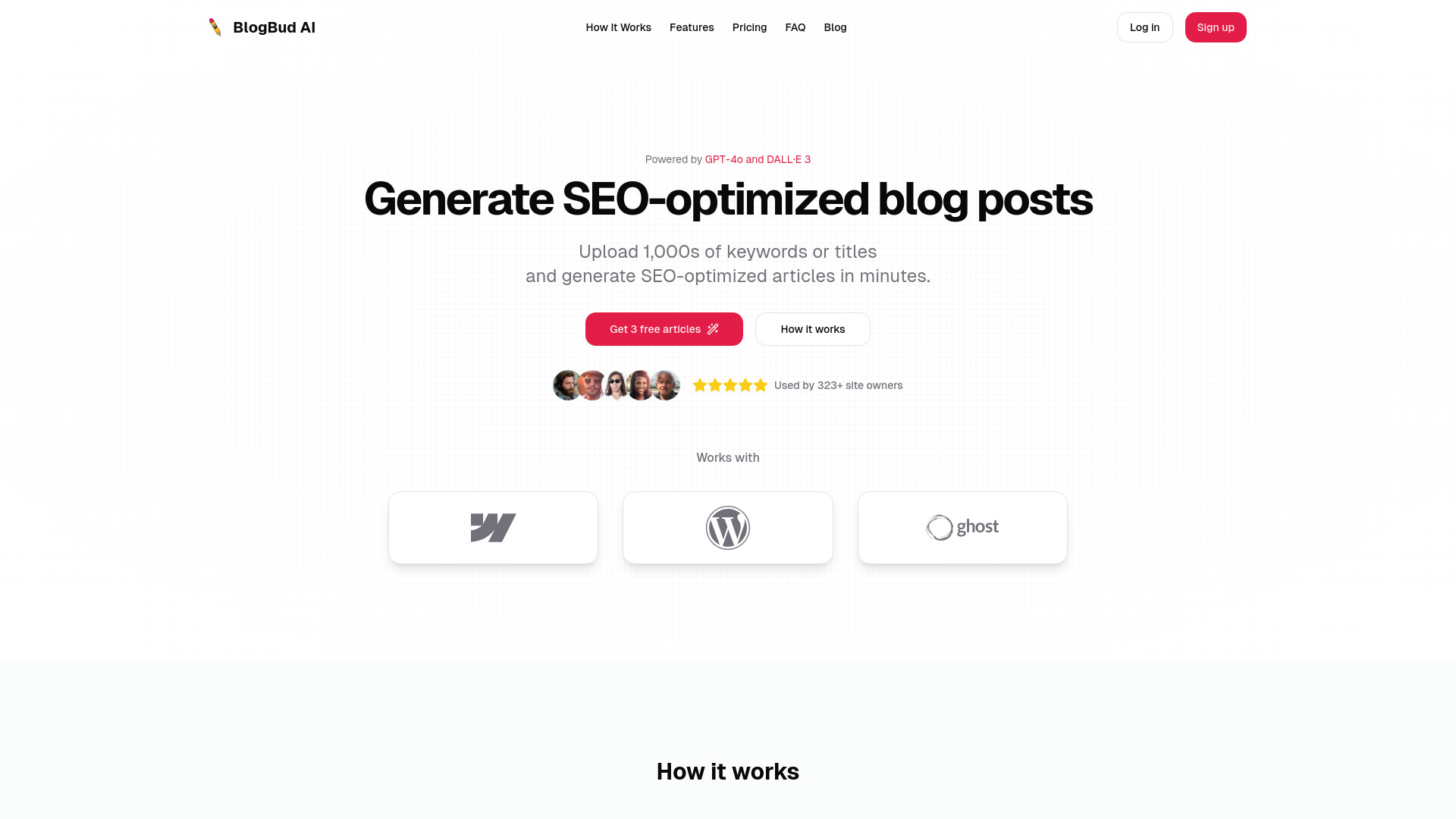 BlogBud AI网页截图,BlogBud AI网页快照
