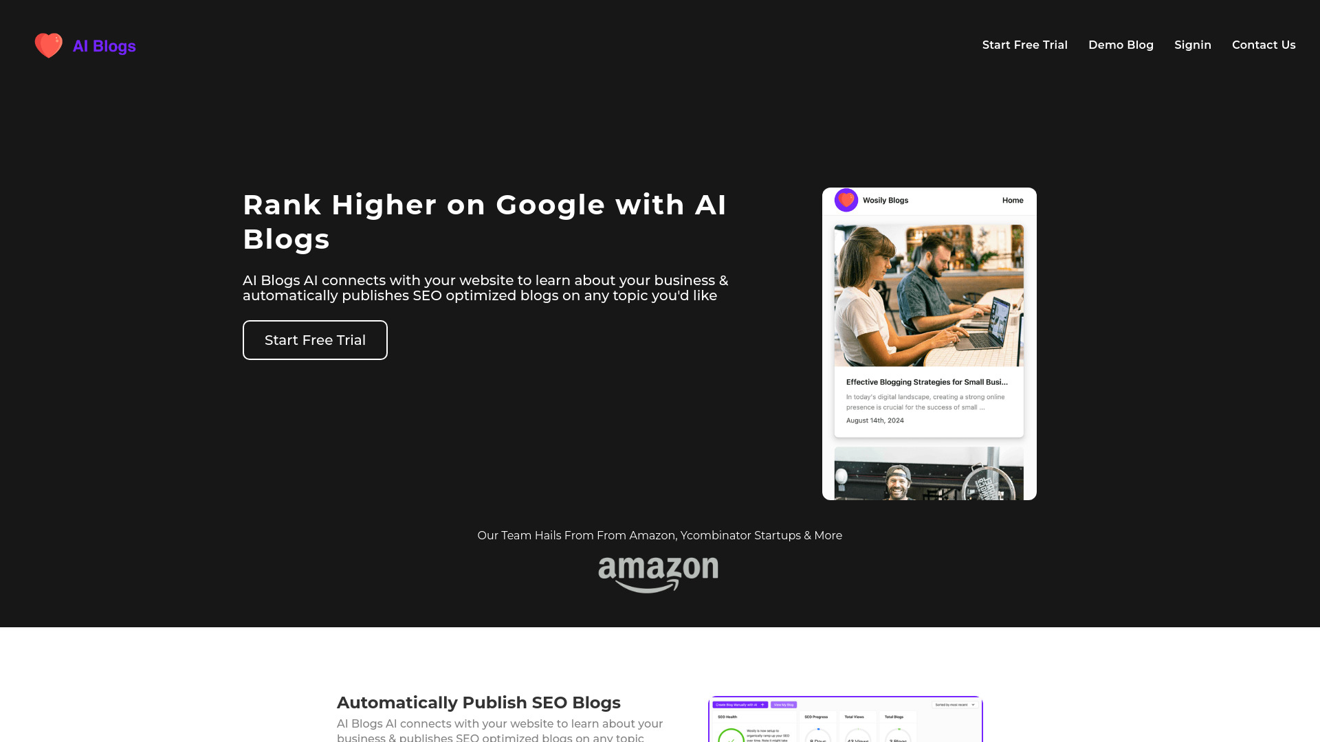 AI Blogs网页截图,AI Blogs网页快照