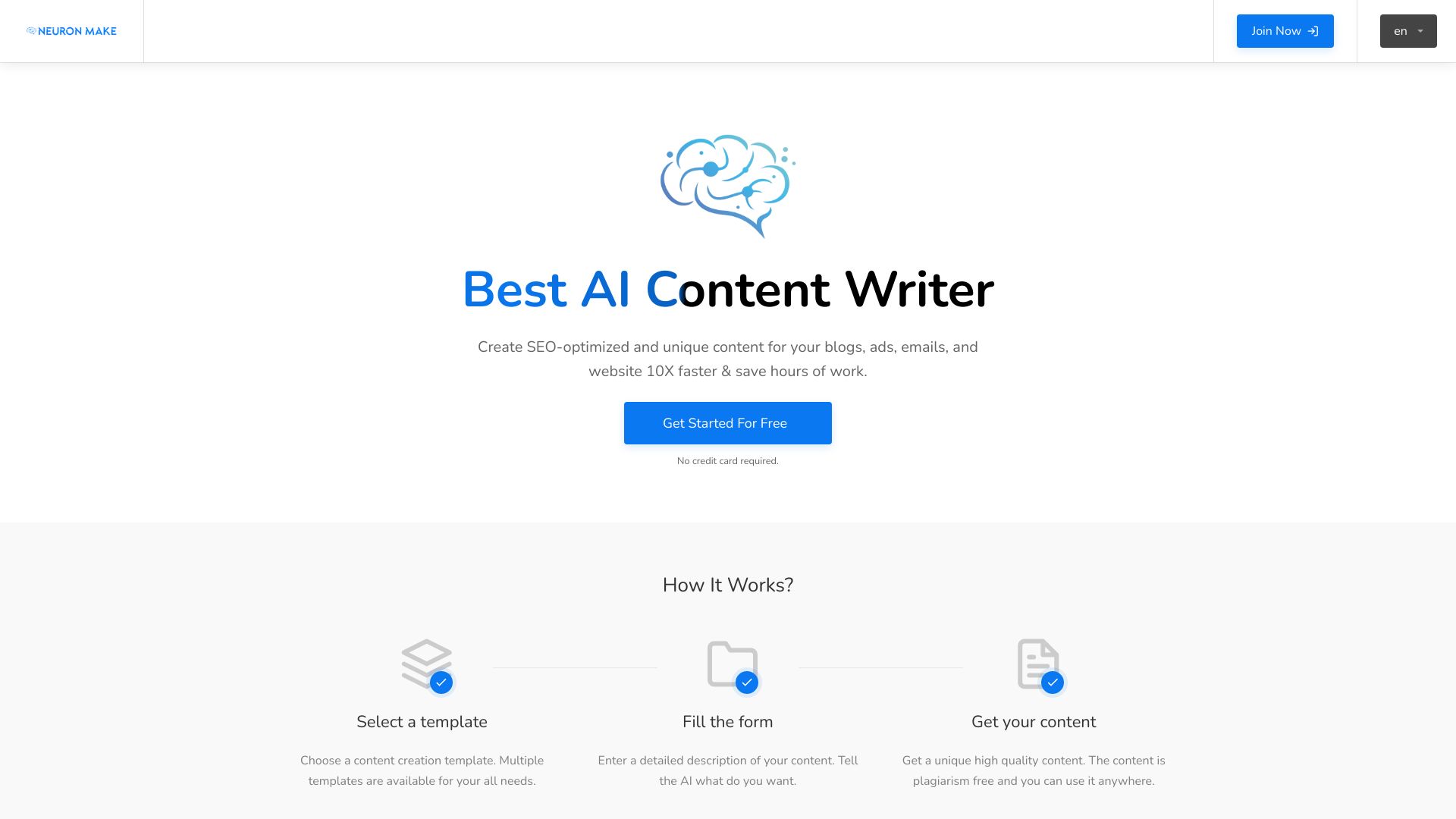 Neuron Make AI网页截图,Neuron Make AI网页快照