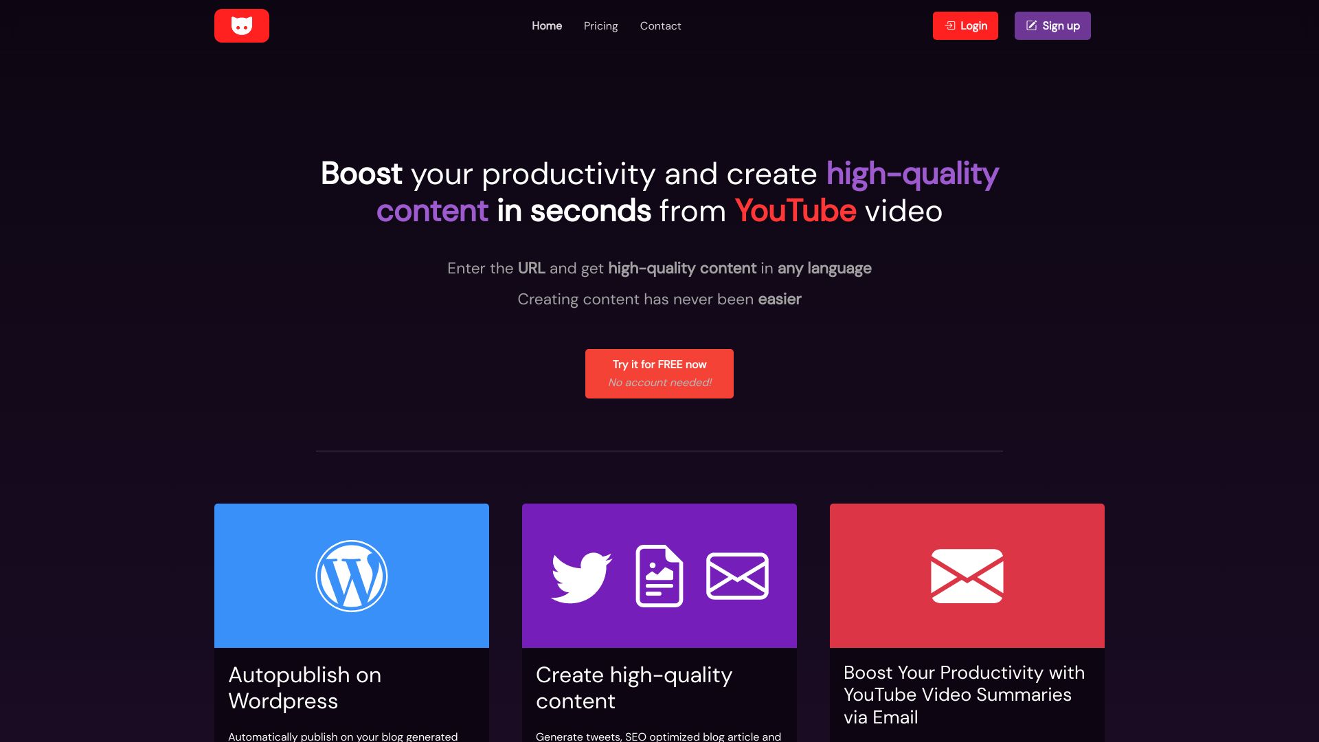 YT Copycat网页截图,YT Copycat网页快照