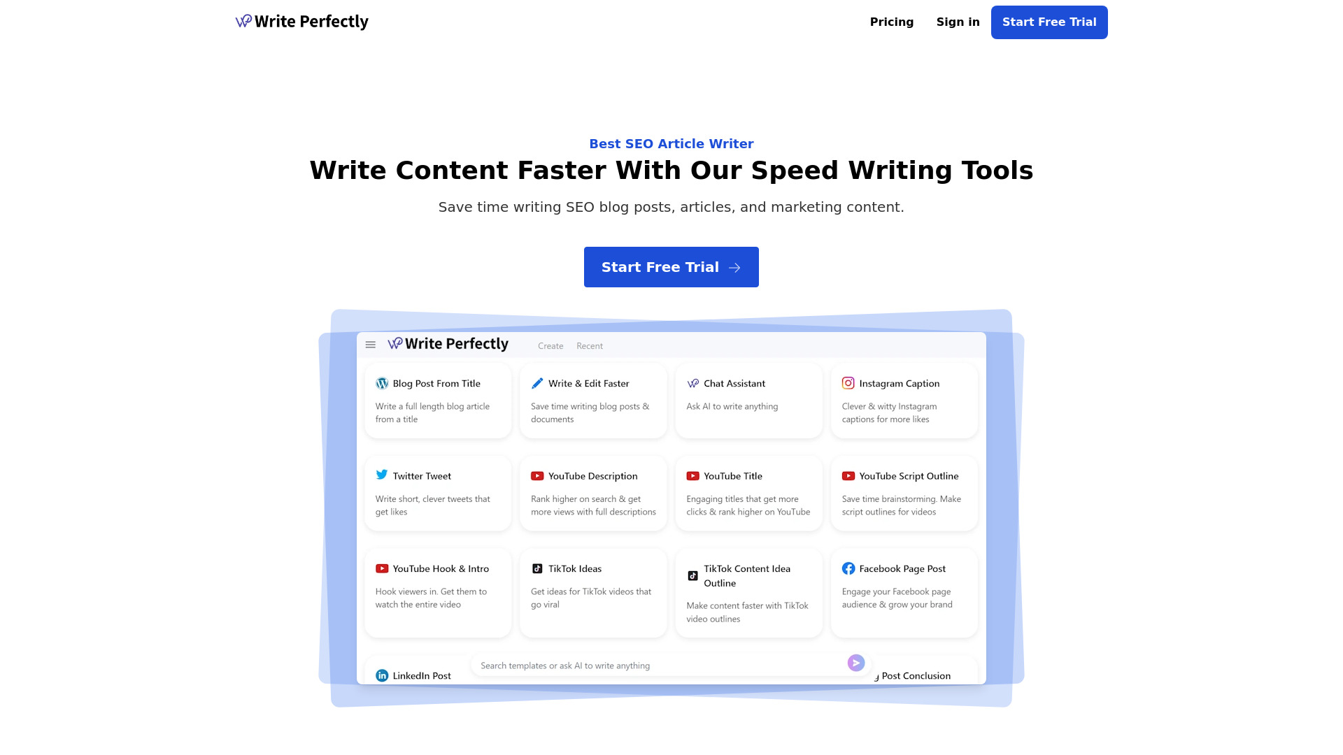 Write Perfectly网页截图,Write Perfectly网页快照