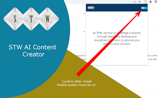 STW AI Content Creator网页截图,STW AI Content Creator网页快照