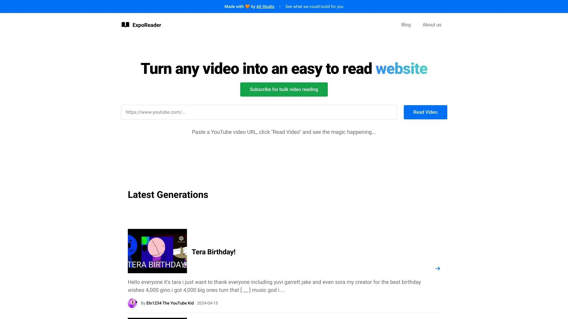 ExpoReader网页截图,ExpoReader网页快照