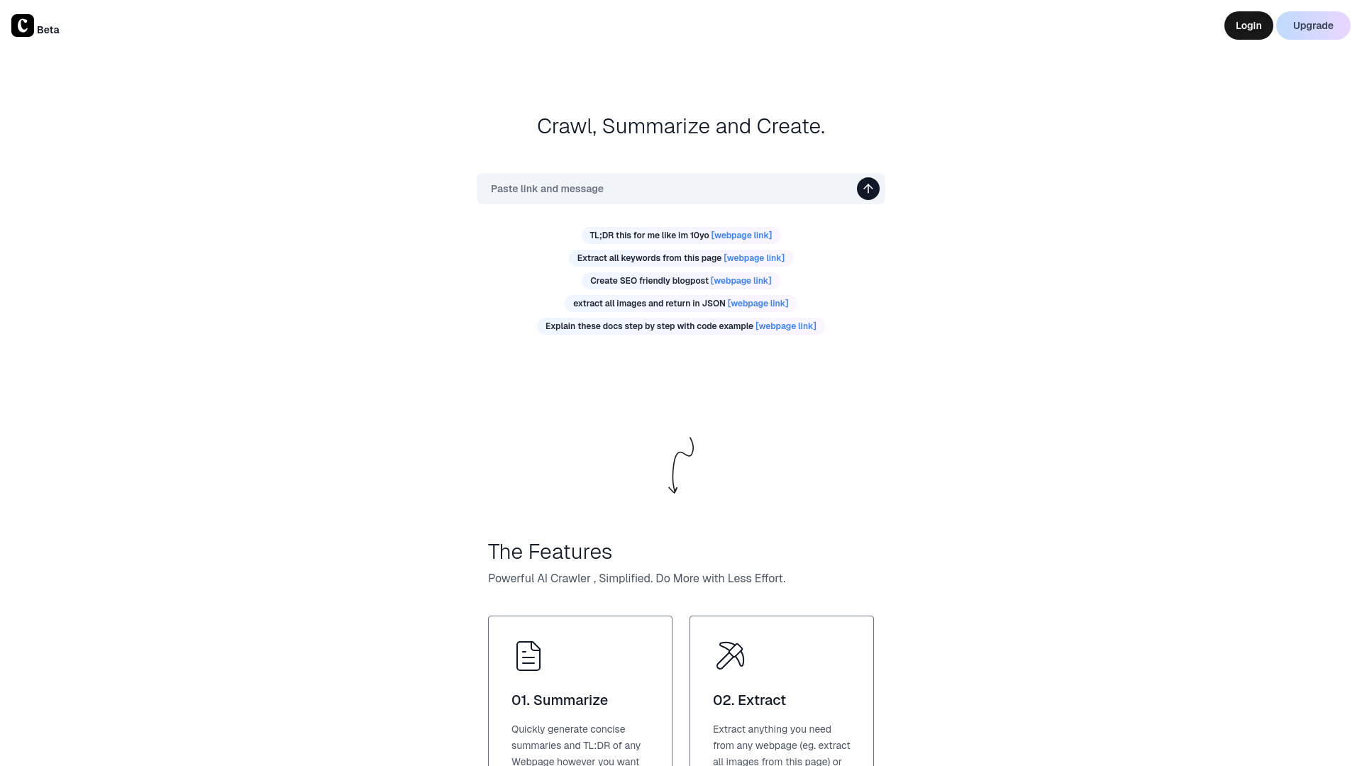 CrawlAi网页截图,CrawlAi网页快照