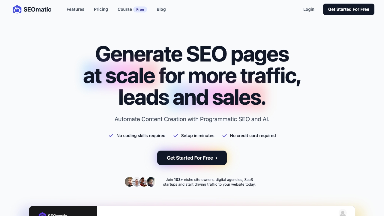 SEOmatic AI网页截图,SEOmatic AI网页快照