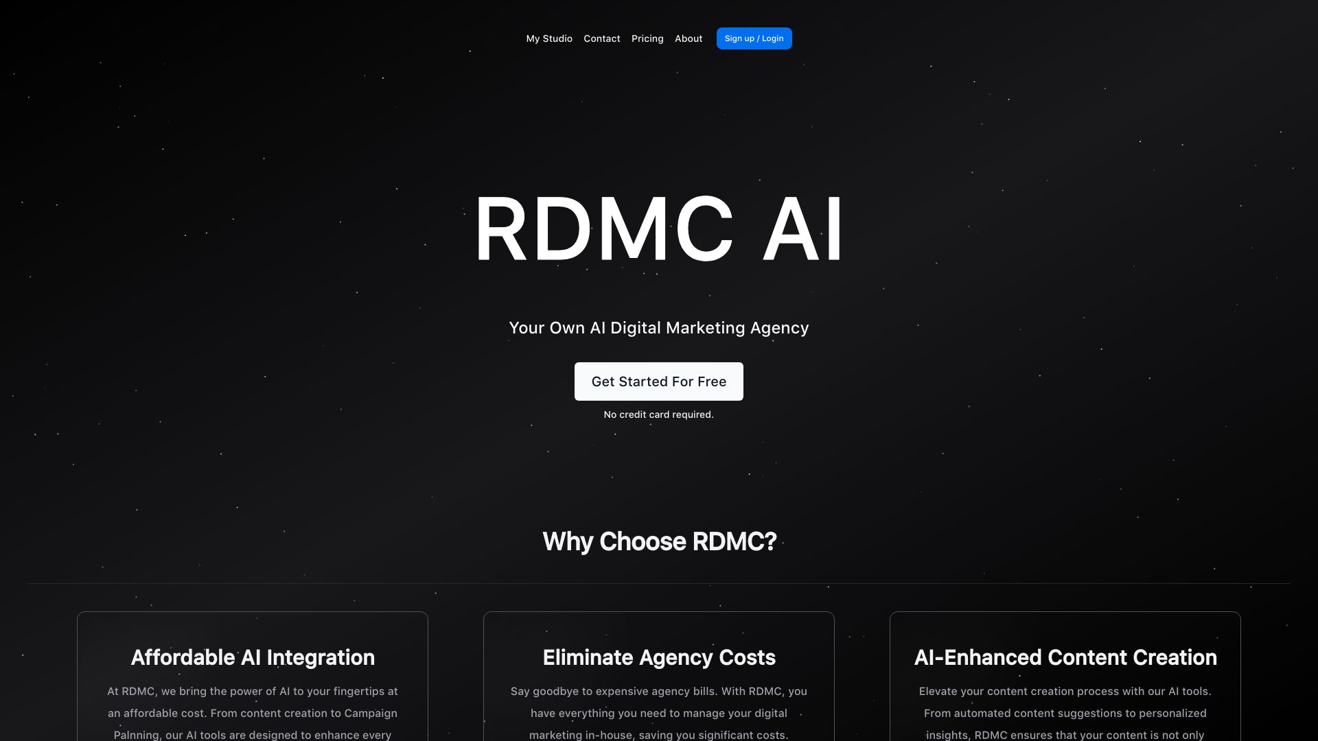 RDMC | AI Digital Marketing Agency网页截图,RDMC | AI Digital Marketing Agency网页快照