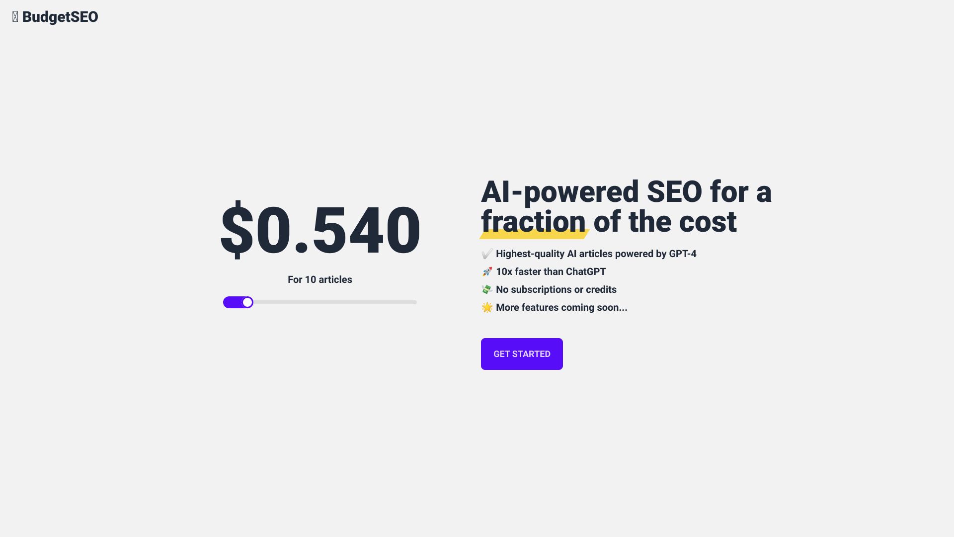 BudgetSEO网页截图,BudgetSEO网页快照