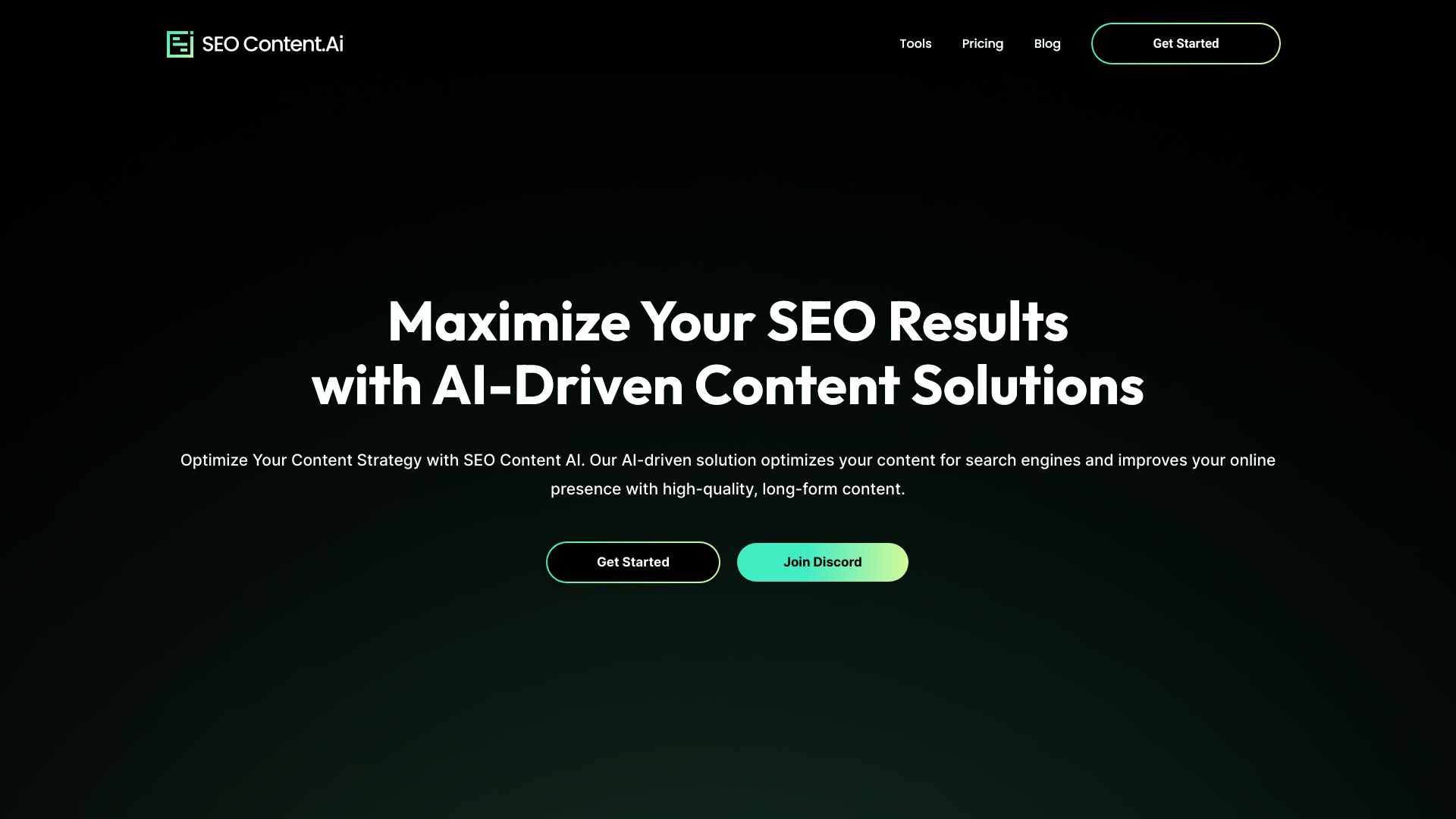 SEO Content AI网页截图,SEO Content AI网页快照