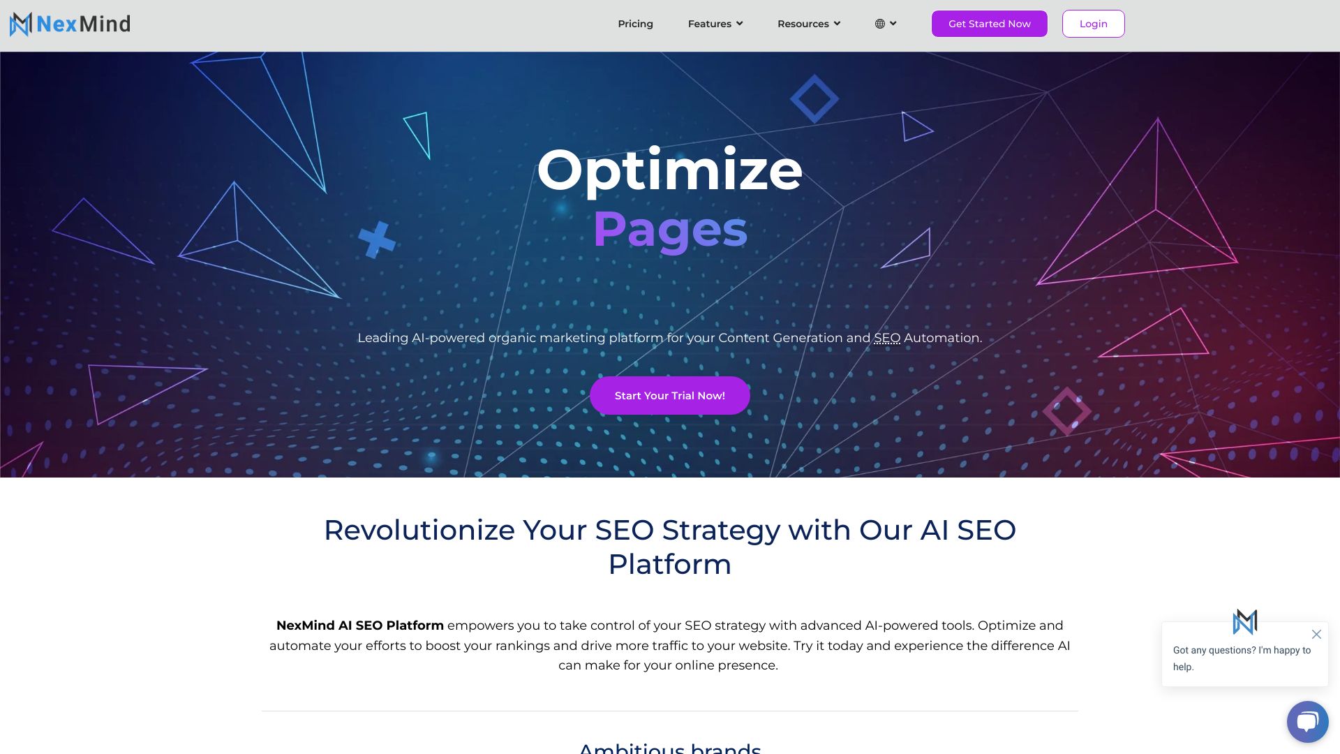Nexmind网页截图,Nexmind网页快照