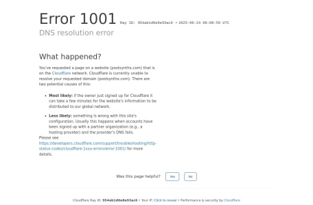 PostSynthX网页截图,PostSynthX网页快照