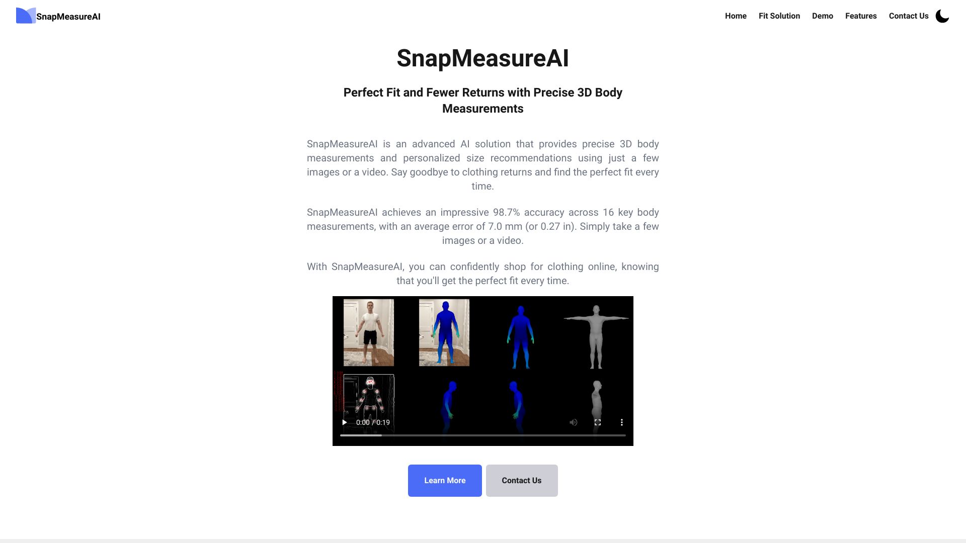 SnapMeasureAI网页截图,SnapMeasureAI网页快照
