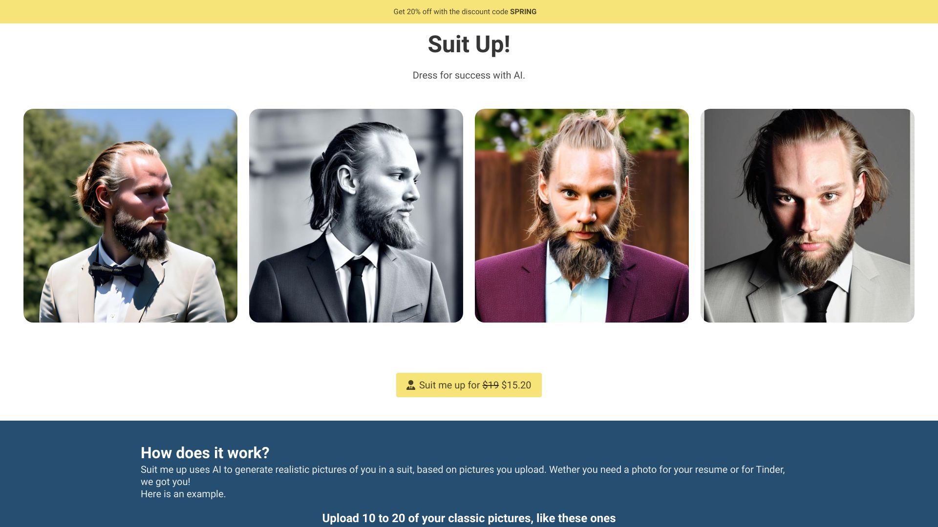 Suit Me Up网页截图,Suit Me Up网页快照
