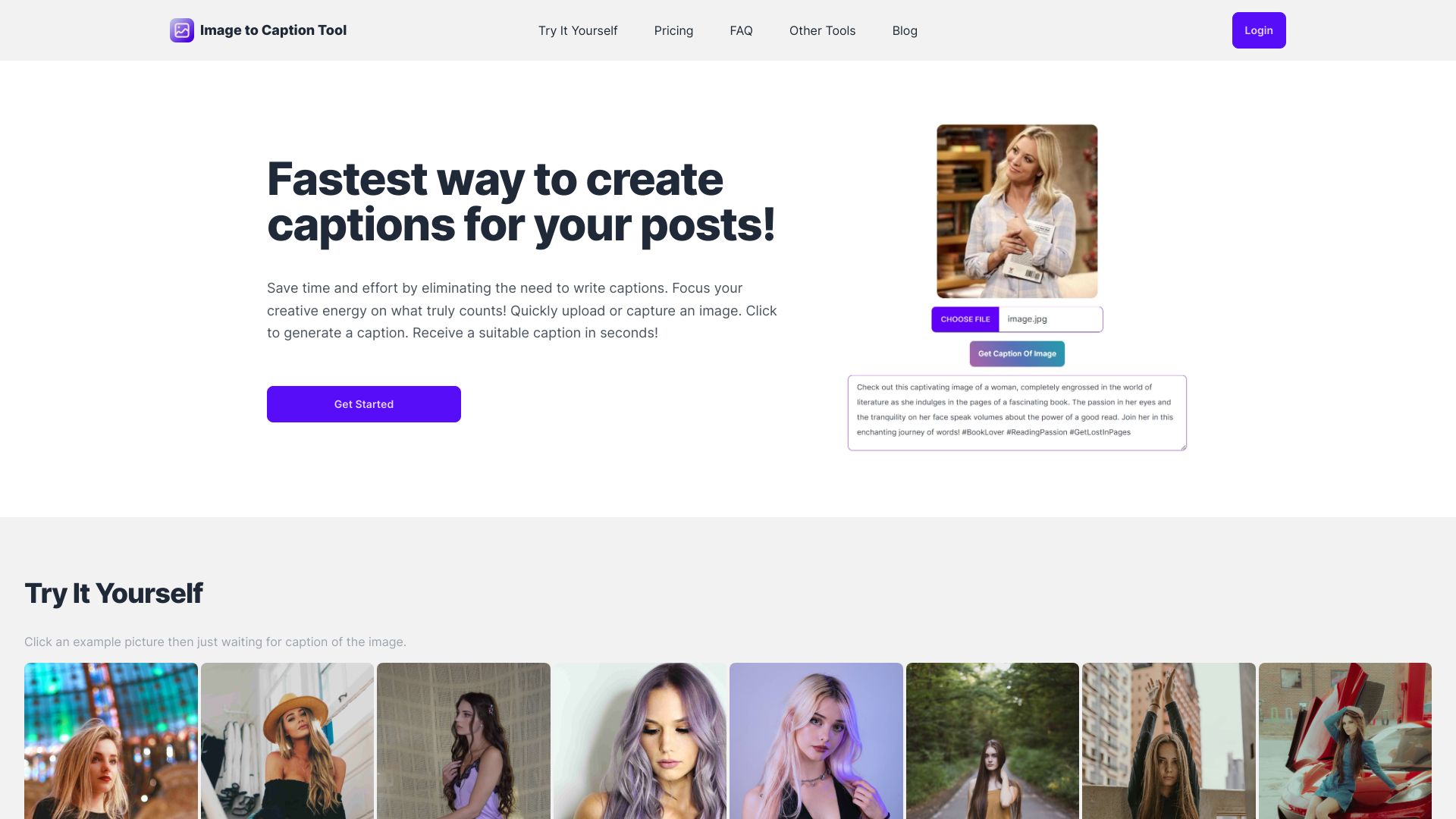 Image to Caption Tool网页截图,Image to Caption Tool网页快照