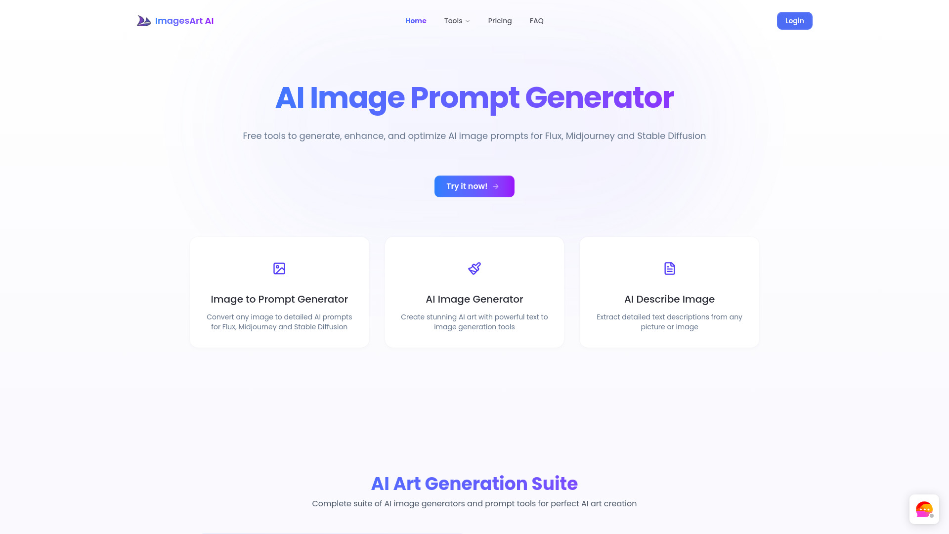 ImagesArt AI网页截图,ImagesArt AI网页快照