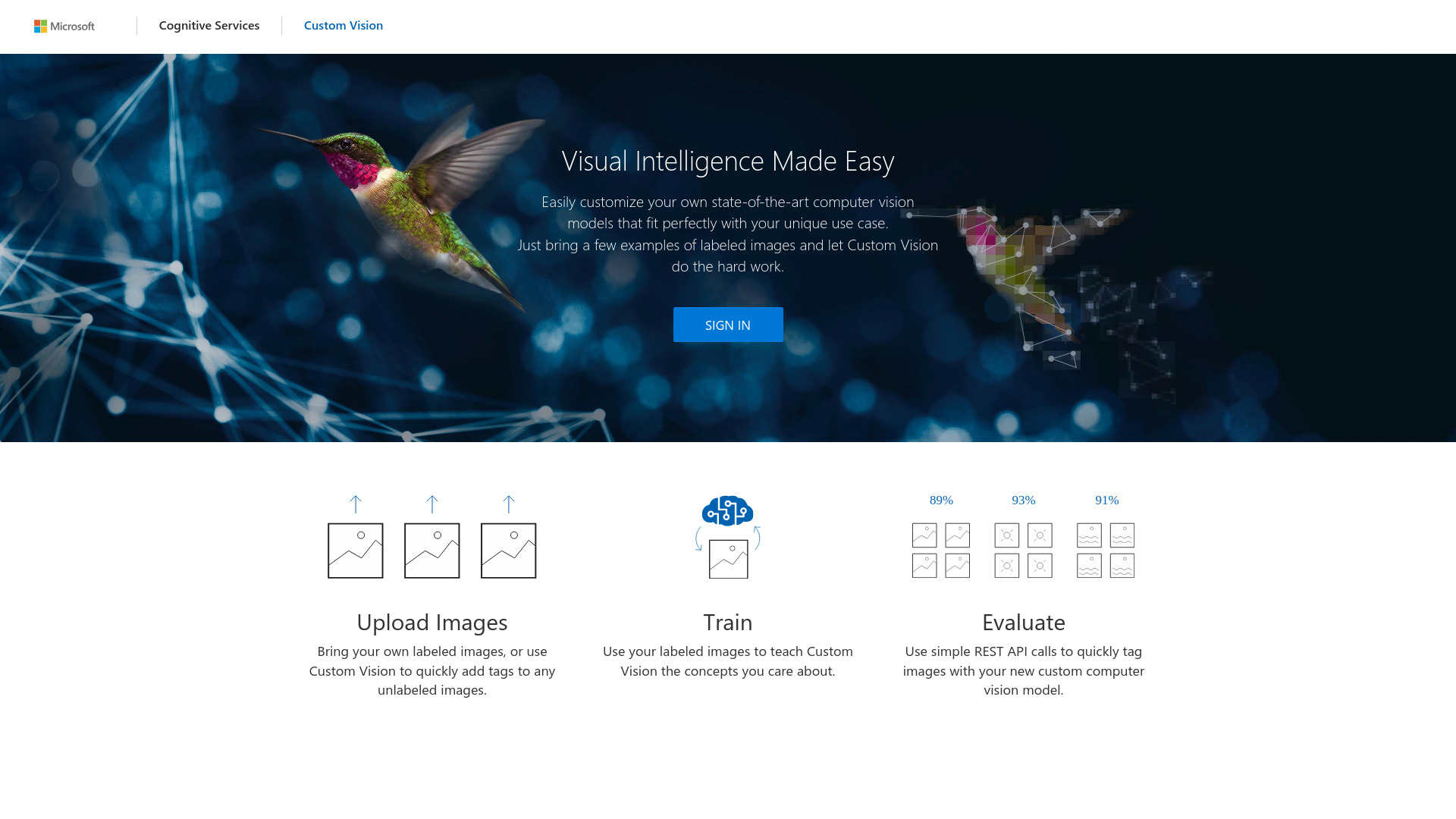 customvision.ai网页截图,customvision.ai网页快照
