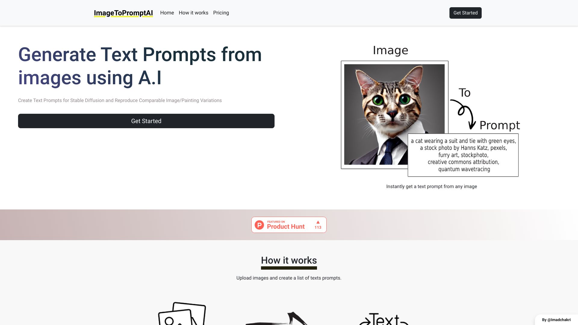 ImageToPromptAI网页截图,ImageToPromptAI网页快照