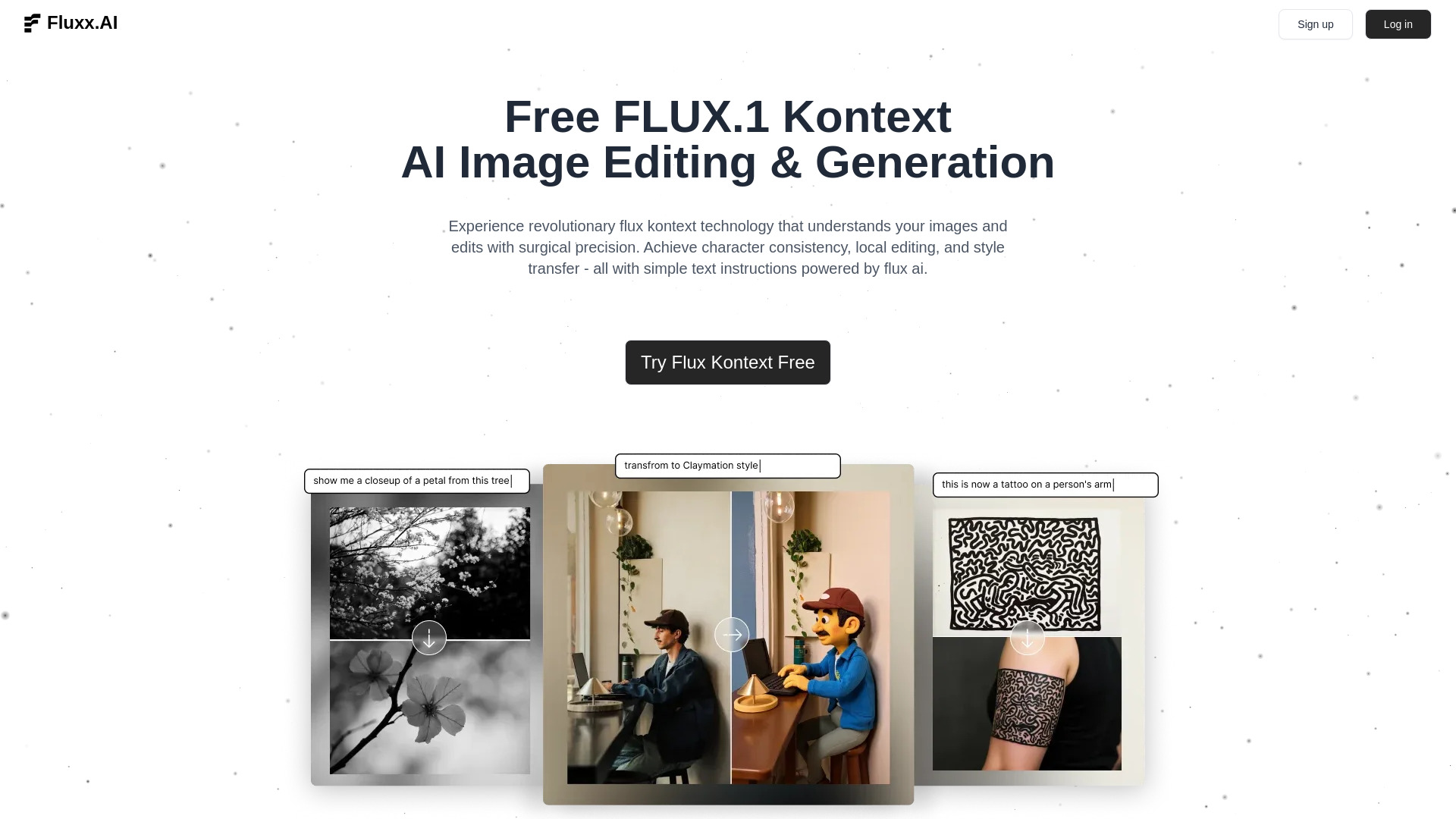 Fluxx.AI网页截图,Fluxx.AI网页快照
