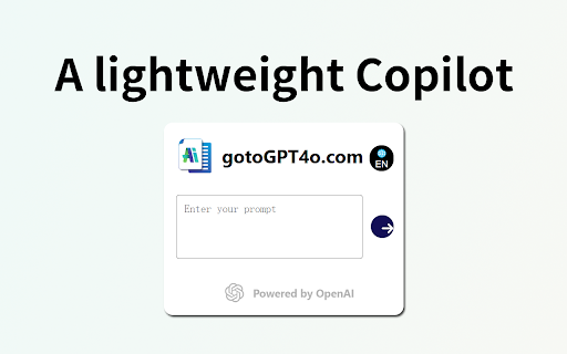 Mini ChatGPT For Chrome.网页截图,Mini ChatGPT For Chrome.网页快照
