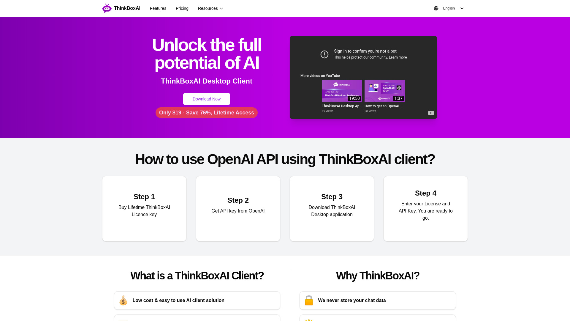 ThinkBoxAI网页截图,ThinkBoxAI网页快照